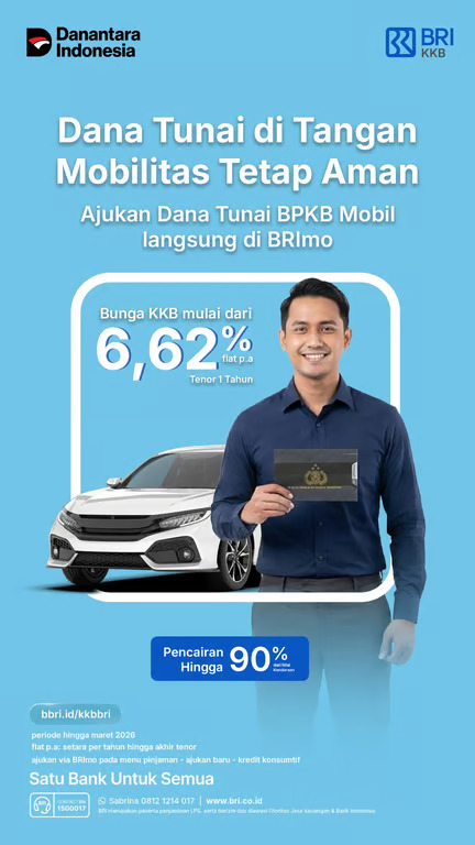 optimalkan nilai kendaraan, bri finance hadirkan solusi dana tunai cepat dan aman