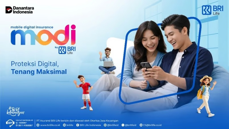 bri life luncurkan produk asuransi digital “modi” (mobile digital insurance), proteksi digital tenang maksimal