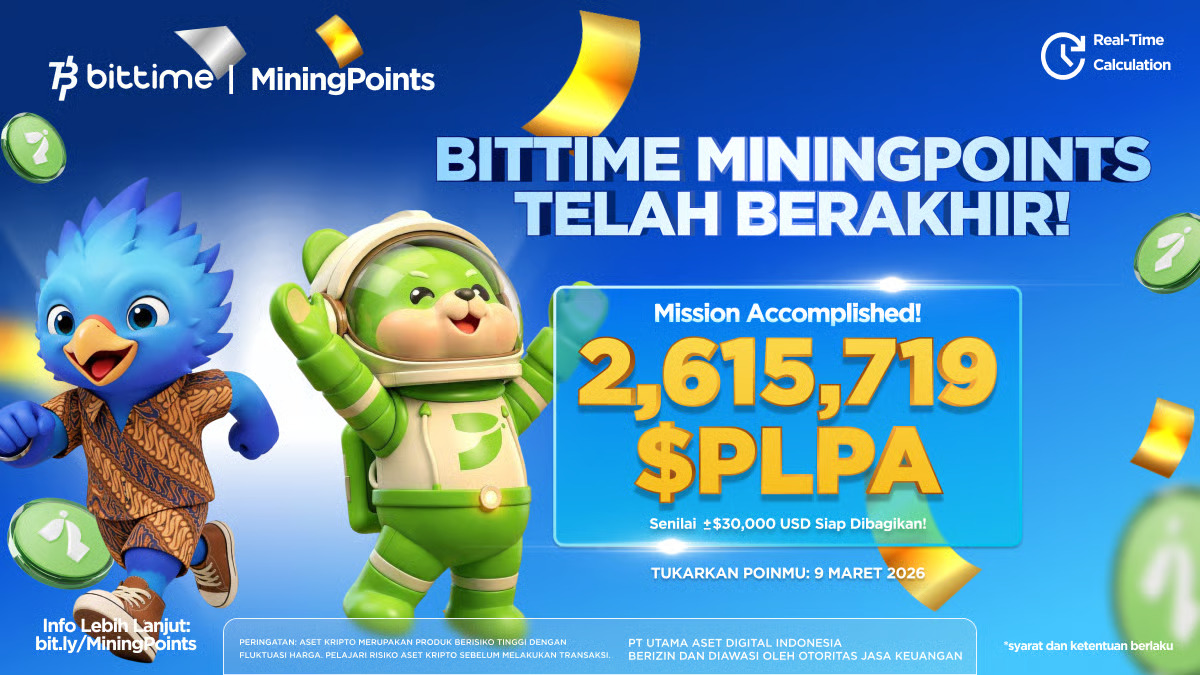 bittime mining points resmi berakhir