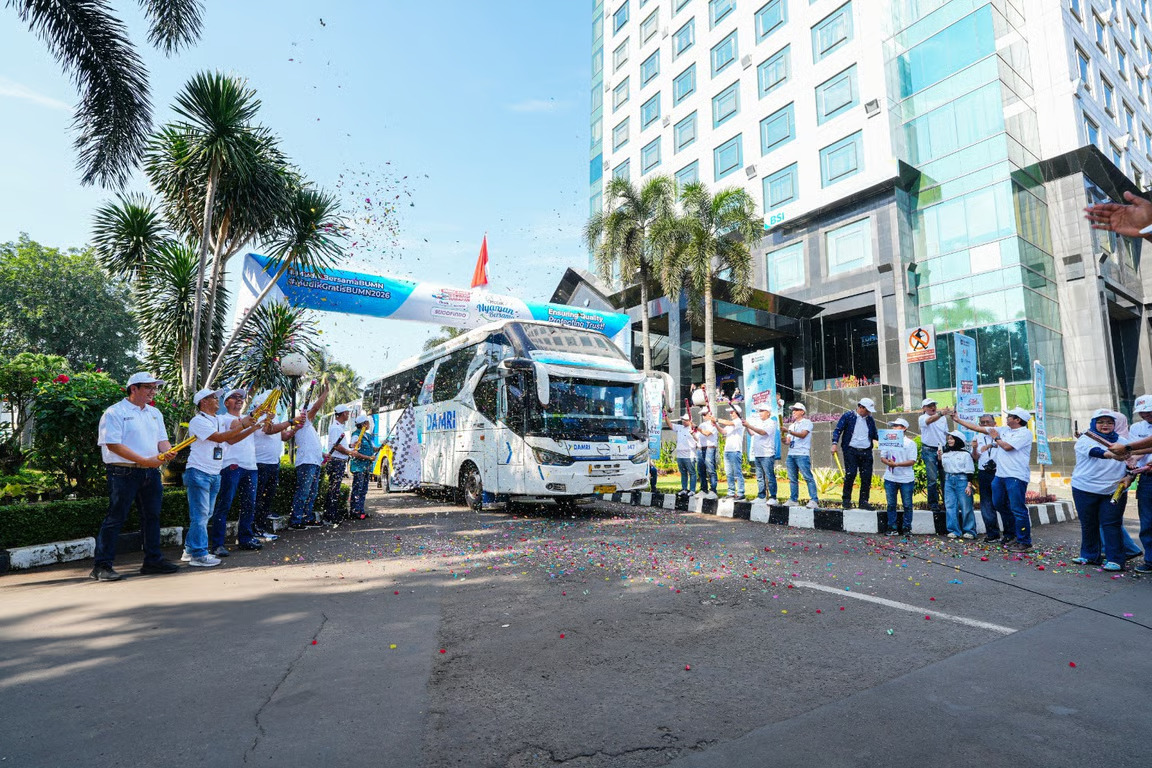 idsurvey group berangkatkan 1.400 pemudik ke 10 kota tujuan dalam program mudik bersama bumn 2026