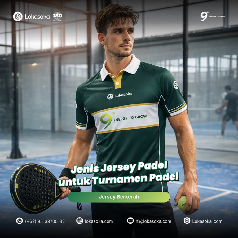 padel masih digandrungi, lokasoka siapkan solusi jersey padel custom berbasis kualitas dan personalisasi