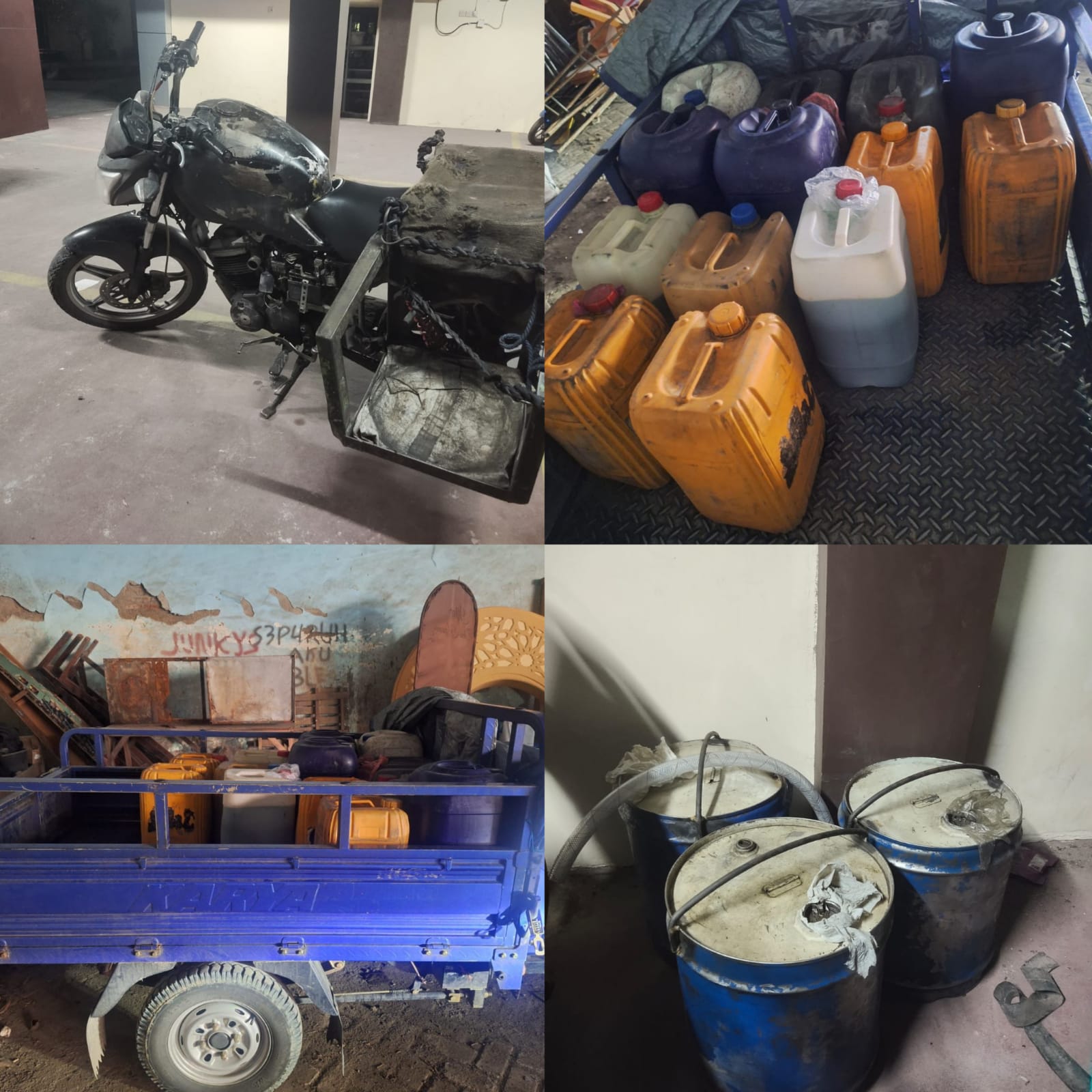 BB motor untuk melangsir BBM subsidi yang di amankan Polisi (Foto: istimewa)