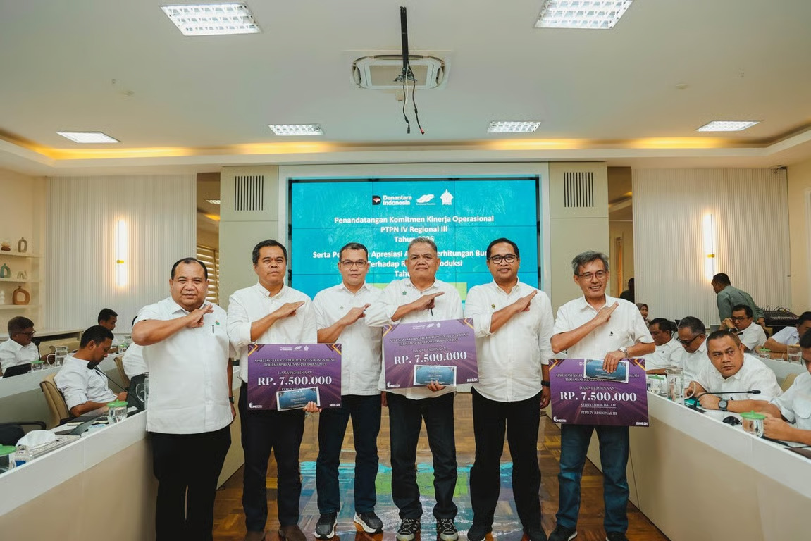 holding perkebunan nusantara perkuat tata kelola berbasis data, akurasi produksi sawit ptpn iv regional iii tembus 96,77 persen