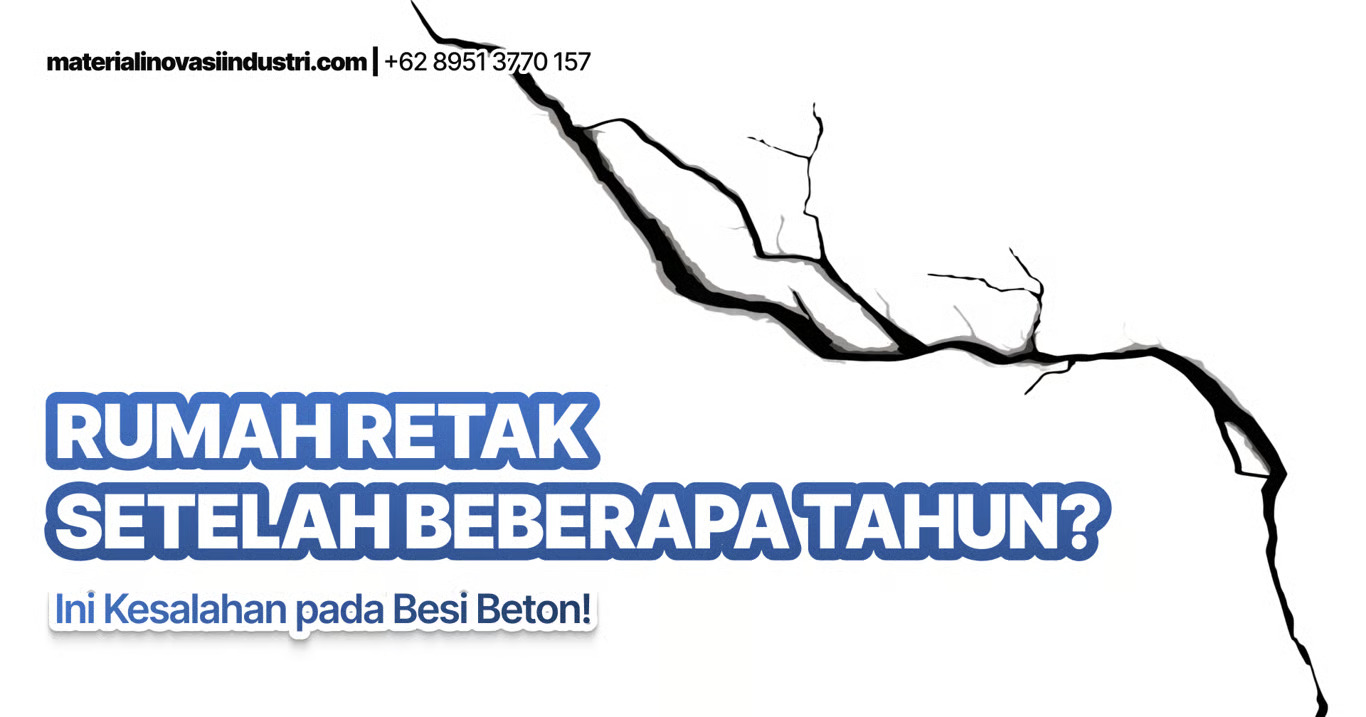rumah retak setelah beberapa tahun ini kesalahan pada besi beton