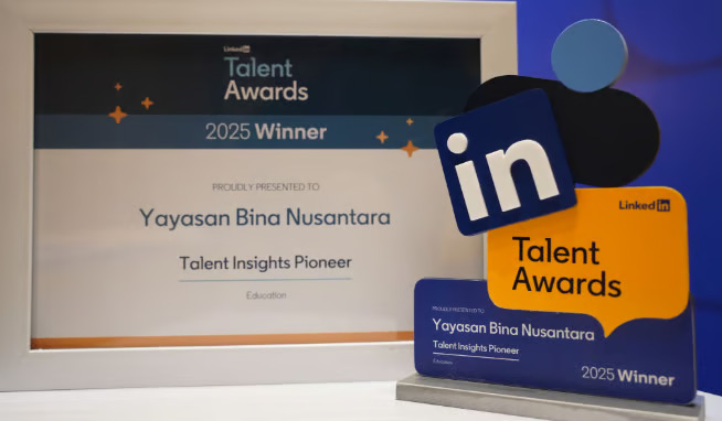 bina nusantara raih linkedin talent insights pioneer 2025, perkuat ekosistem talenta berbasis data
