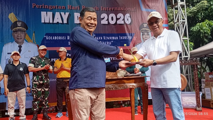 Bupati Banyumas di acara may day tahun 2026