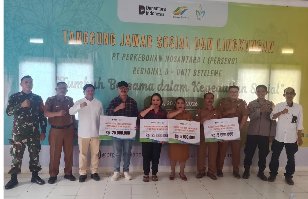 holding perkebunan nusantara pererat silaturahmi dengan warga po’ona melalui program tjsl ptpn 1 regional 8