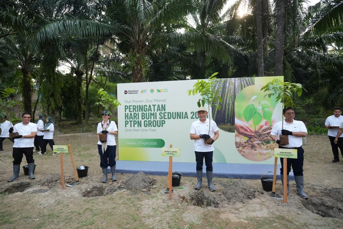 holding perkebunan nusantara melalui palmco targetkan tanam 50.000 pohon