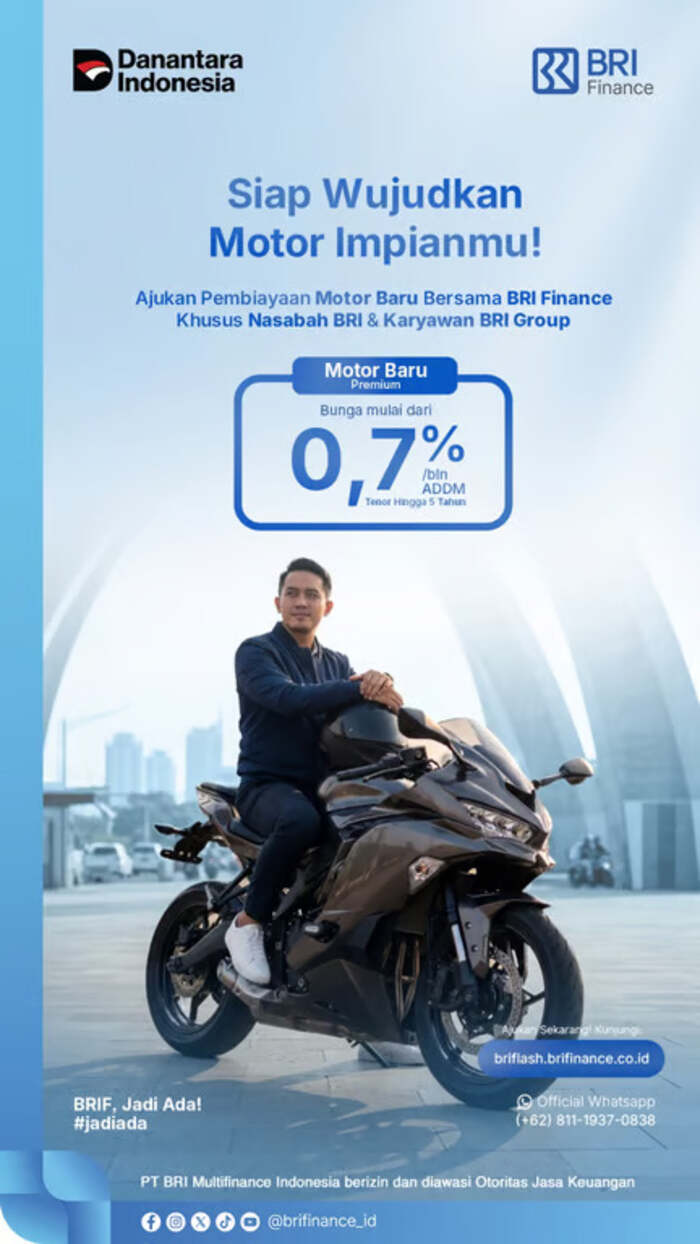 menjawab tren touring, bri finance hadirkan pembiayaan motor premium dengan bunga kompetitif