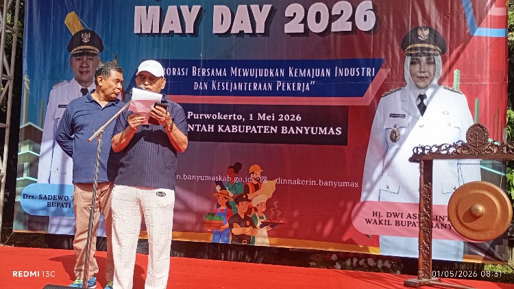 sumabdi, ketua panitia may day banyumas