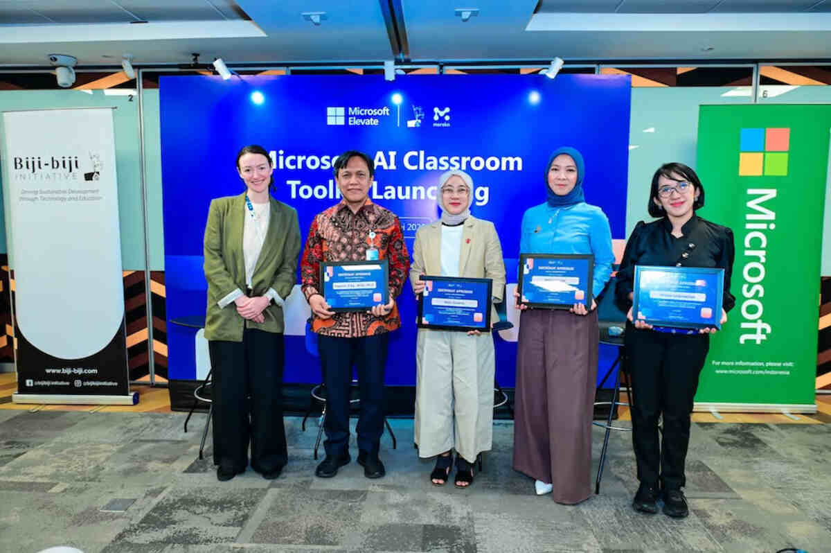 “biji biji initiative” dan “mereka” perkuat literasi ai di sekolah lewat peluncuran microsoft ai classroom toolkit (1)