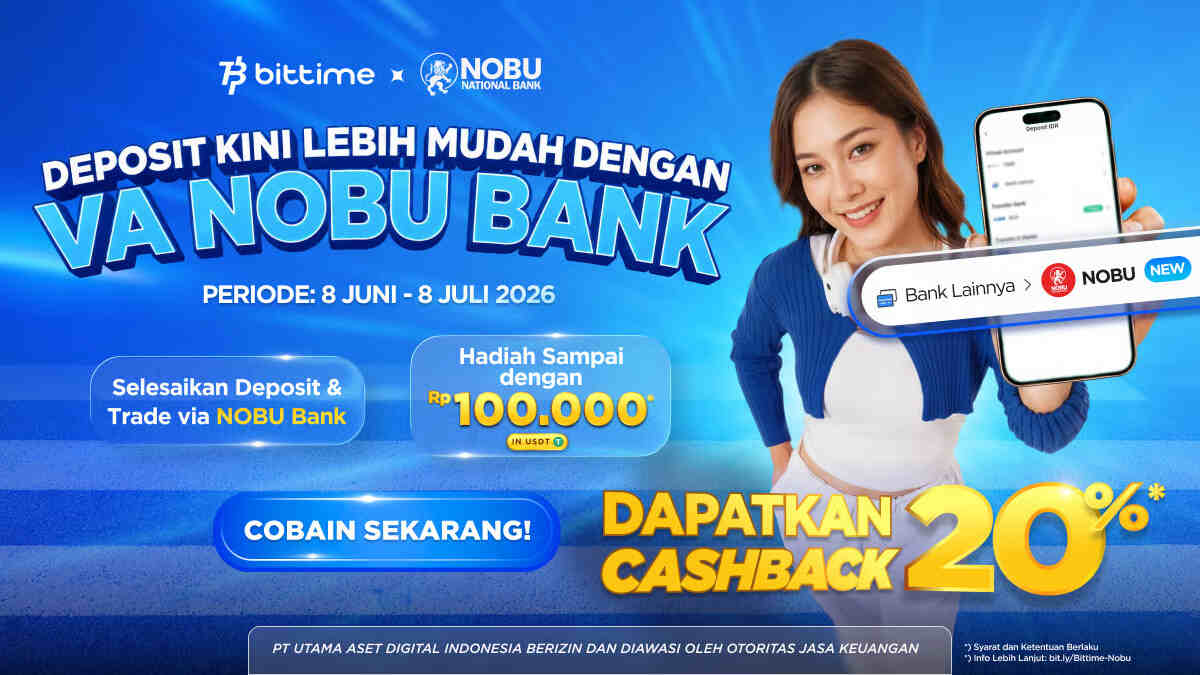 bittime gandeng nobu bank luncurkan program cashback