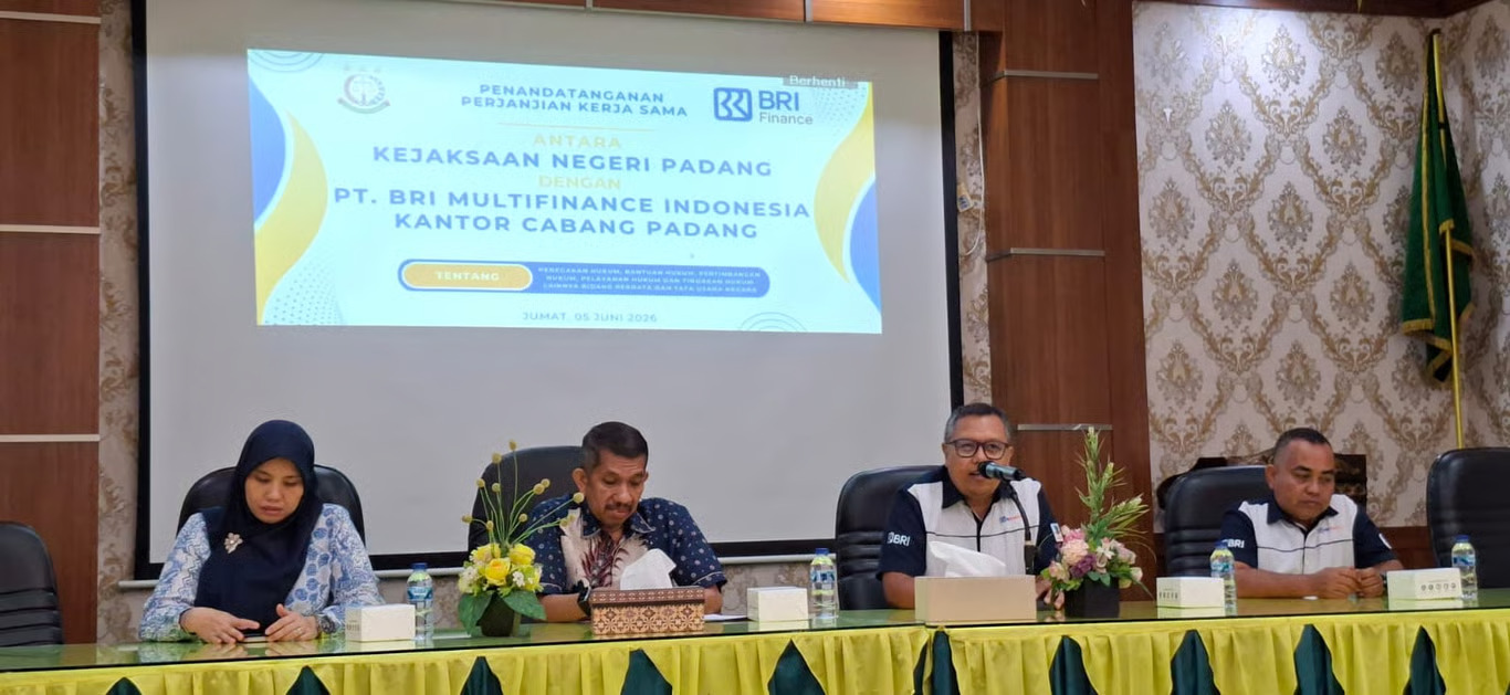 dukung tata kelola bisnis yang sehat, bri finance jalin kerja sama strategis dengan kejaksaan negeri padang