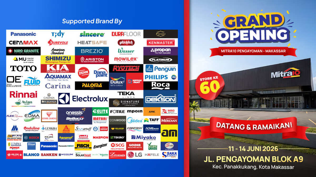 grand opening mitra10 pengayoman makassar