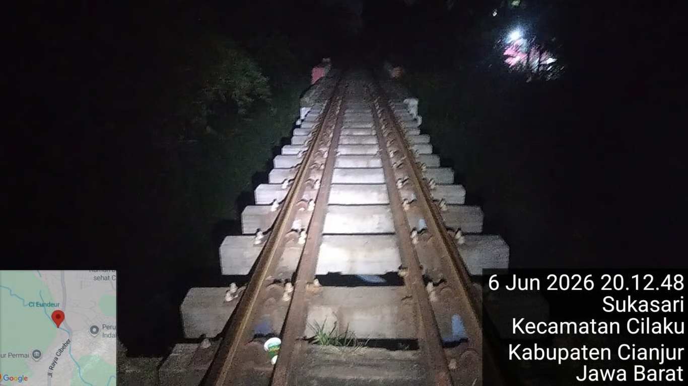 kai daop 2 bandung pastikan jalur aman pasca gempa di cianjur