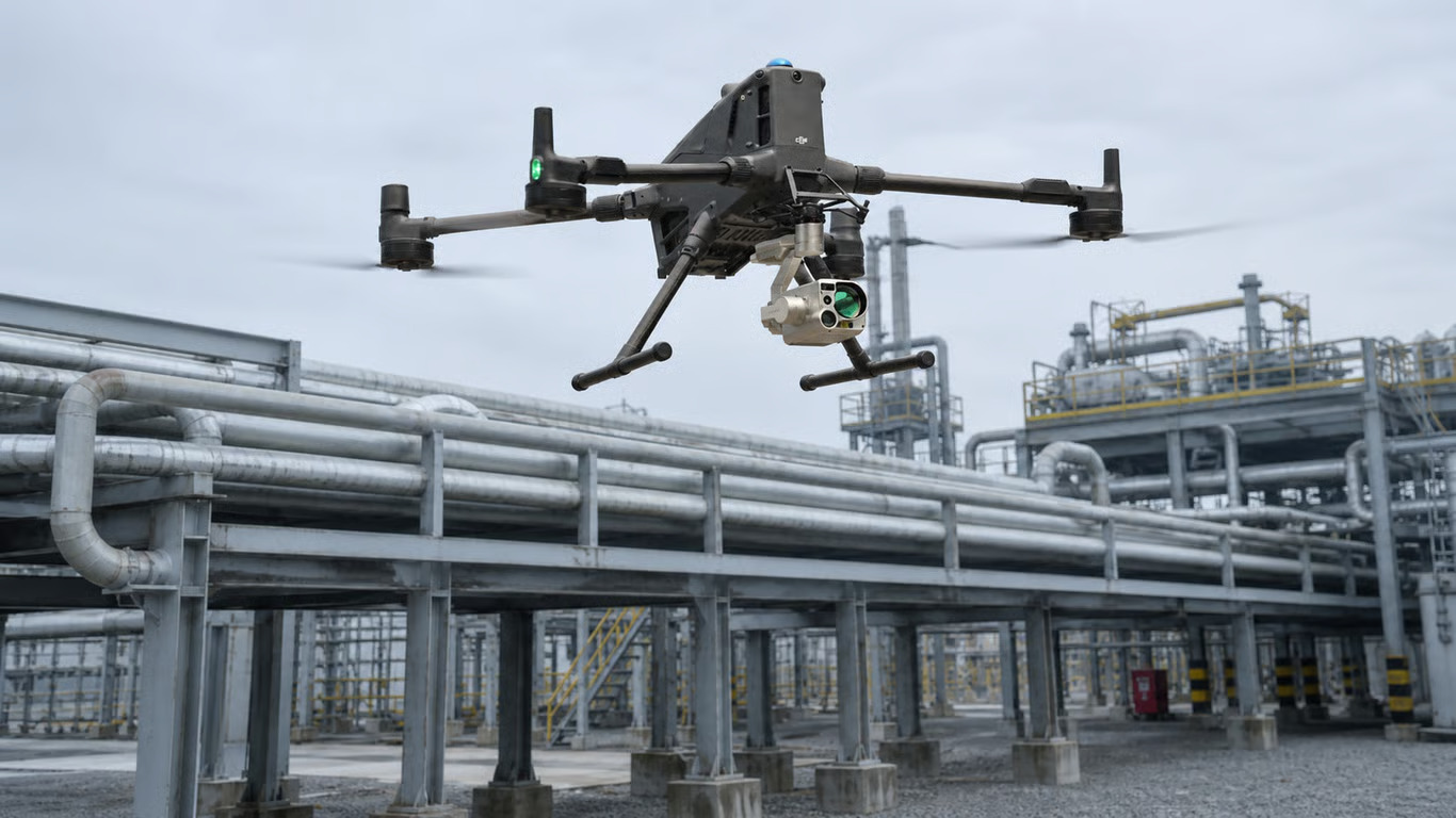 manajemen integritas aset minyak dan gas berbasis drone