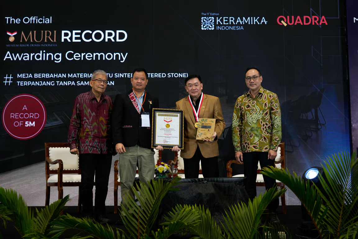 menegaskan dominasi lokal, quadra dan roman hadirkan inovasi material berstandar global