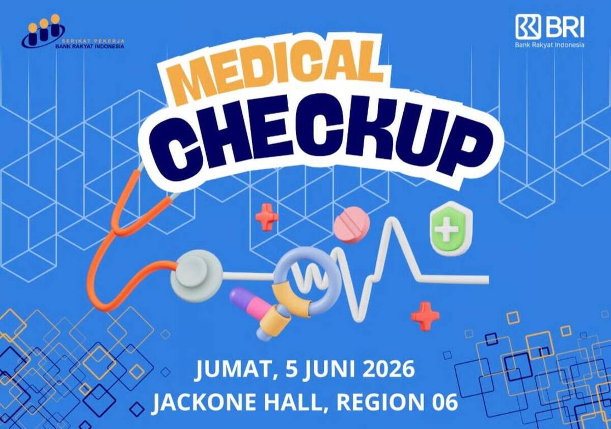 sp bri region 6 gelar mcu untuk 100 pekerja