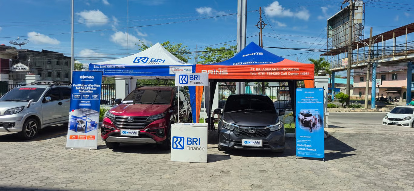 bri finance tebar promo menarik di mini expo mobil bekas berkualitas bersama olxmobbi di dumai