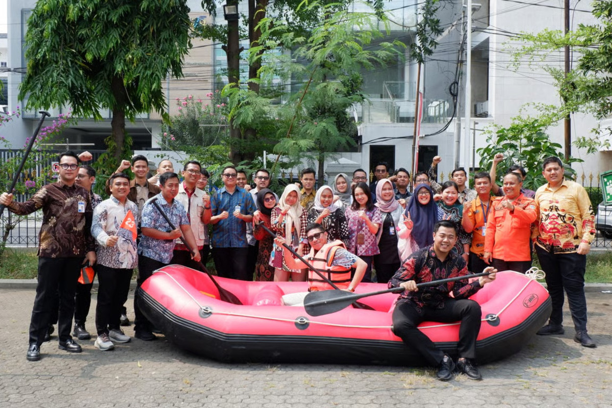 bri region 6 gelar tot business continuity management dengan simulasi penggunaan peralatan keselamatan