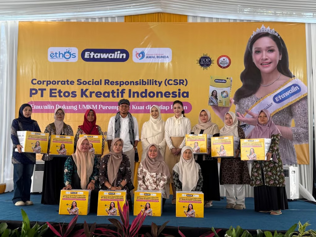 gandeng maia estianty, pt etos kreatif indonesia dan yayasan amal bunda berdayakan 250 perempuan umkm