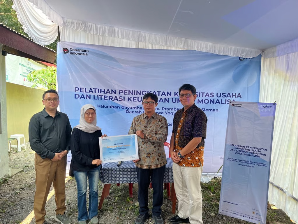 gayamharjo naik kelas! bri life dan bri research institute dorong inovasi singkong jadi pie susu dari tepung mocaf