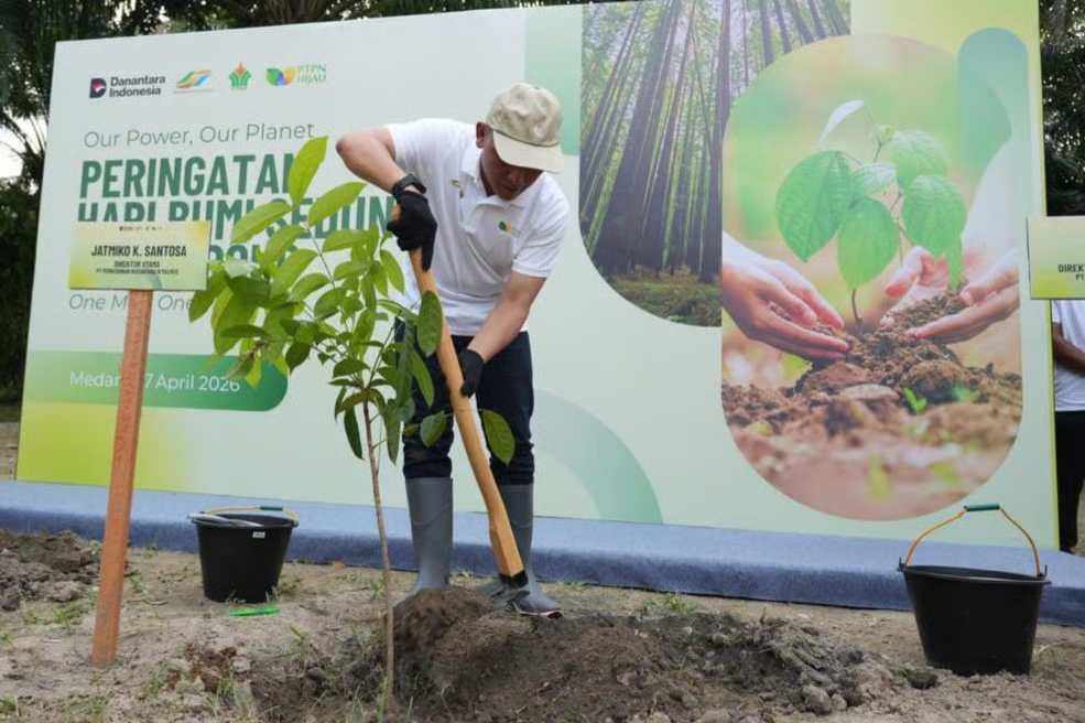 ptpn iv palmco gencarkan gerakan hijau dan jaga sumber air warga