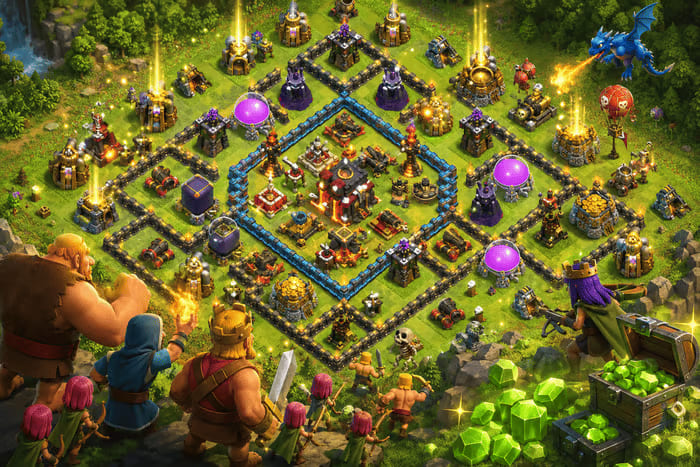 percepat upgrade bangunan dan pasukan melalui top up clash of clans percepat upgrade bangunan dan pasukan melalui top up clash of clans