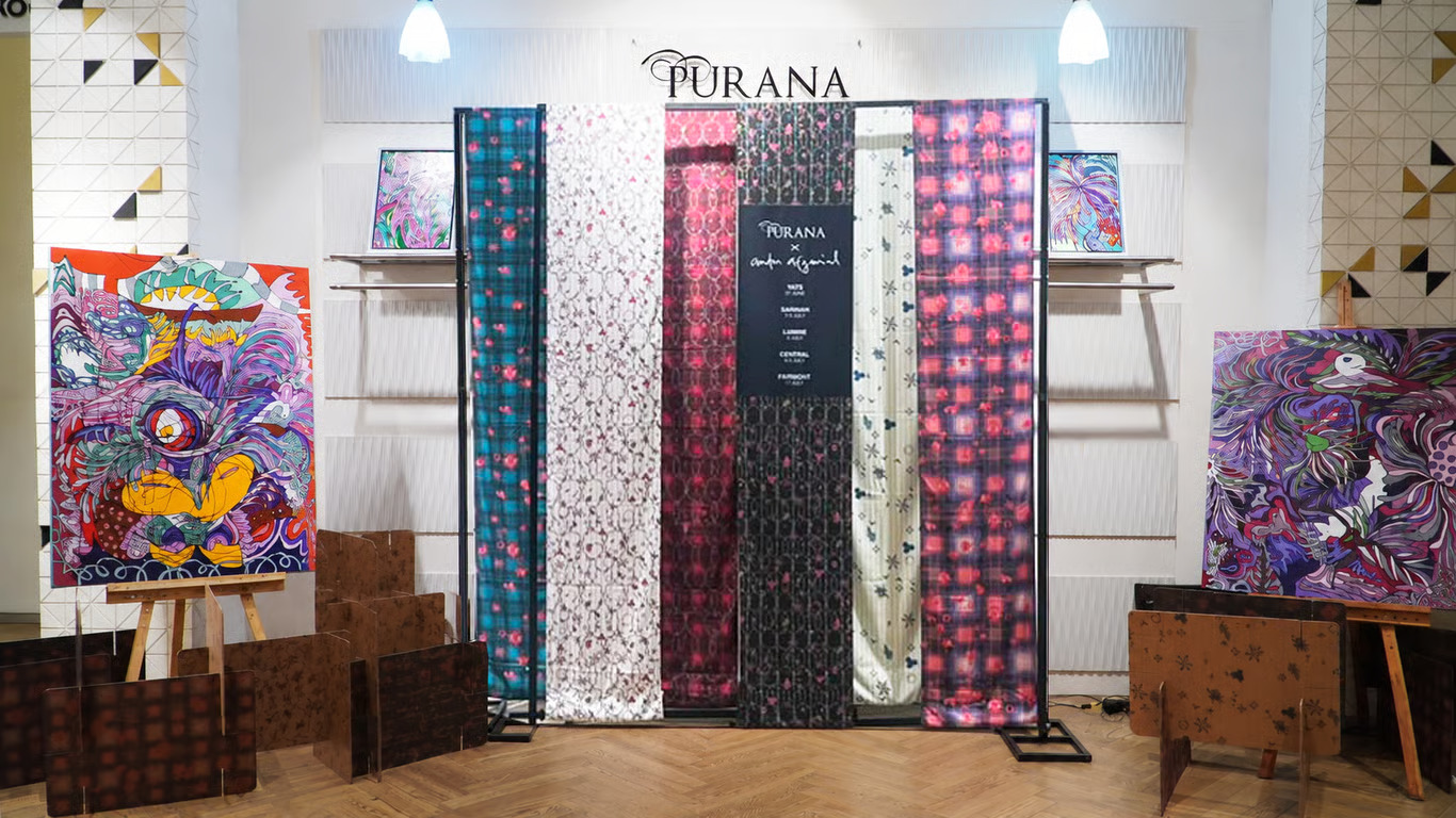 rangkaian selebrasi indahnya koleksi kolaboratif purana dan puragraph x afganial di central grand indonesia