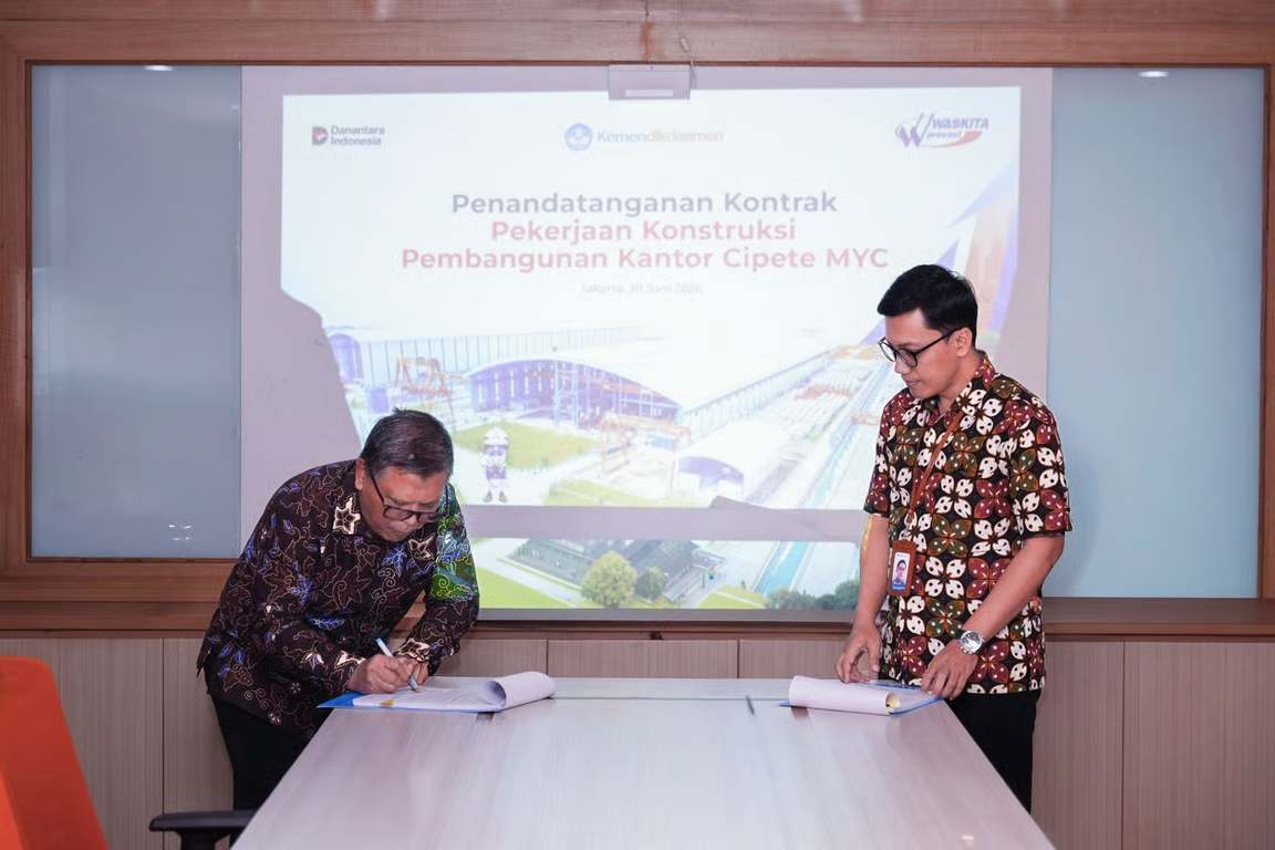 wsbp tandatangani kontrak pembangunan gedung kantor cipete