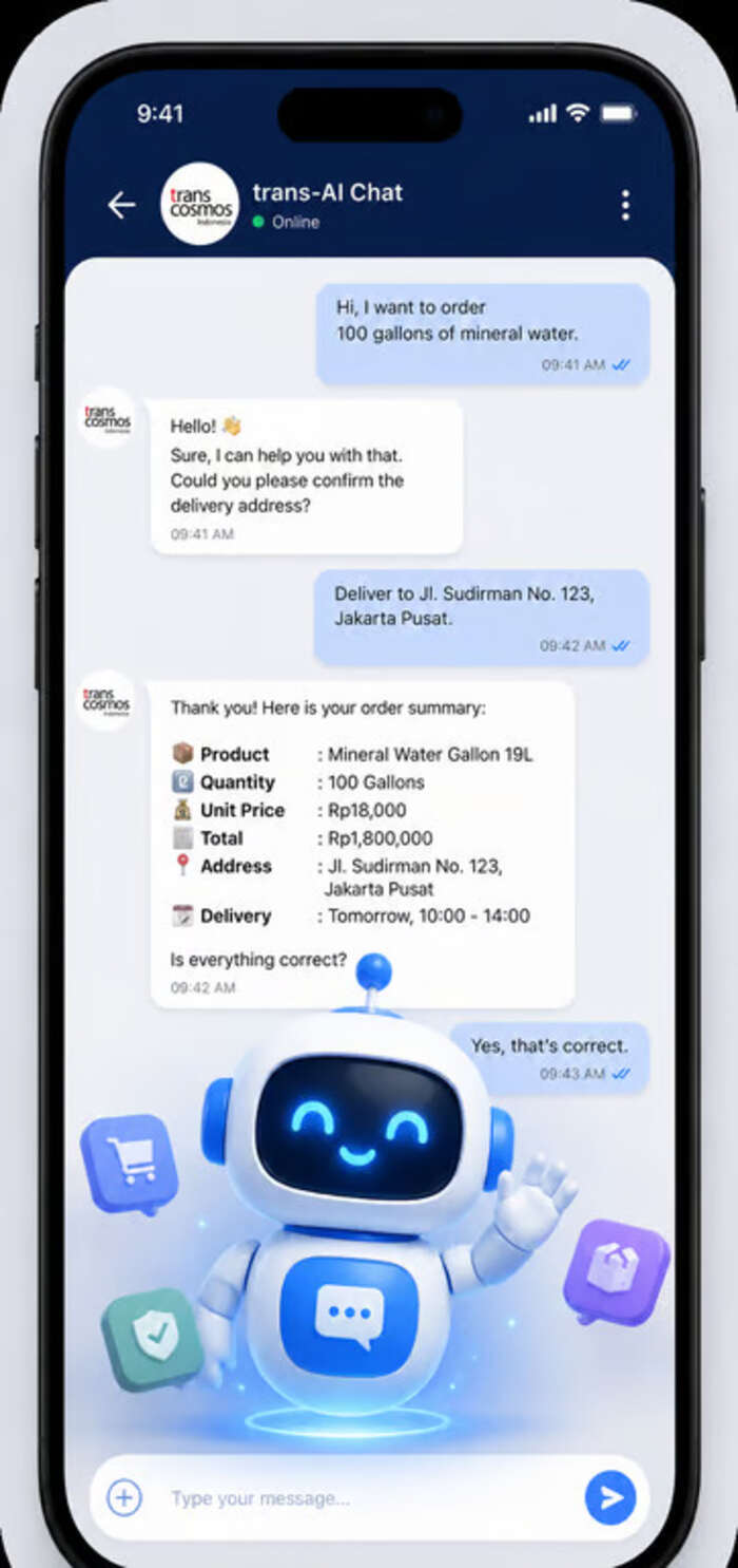 transcosmos indonesia luncurkan generative ai chatbot (1)