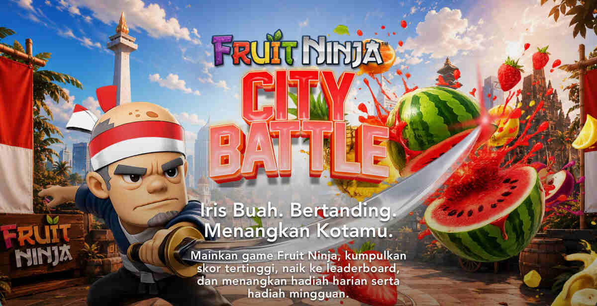 heroplay luncurkan fruit ninja city battle merdeka edition, ajak gamer indonesia bermain untuk kotanya heroplay luncurkan fruit ninja city battle merdeka edition, ajak gamer indonesia bermain untuk kotanya