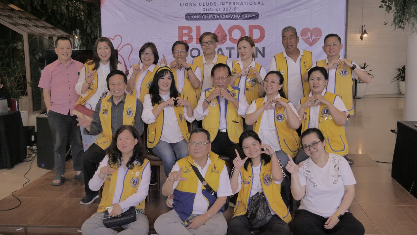 lions club tangerang happy bersama prodia, curalis ai, dan klinik mata serpong perluas akses layanan kesehatan preventif melalui bakti sosial kesehatan