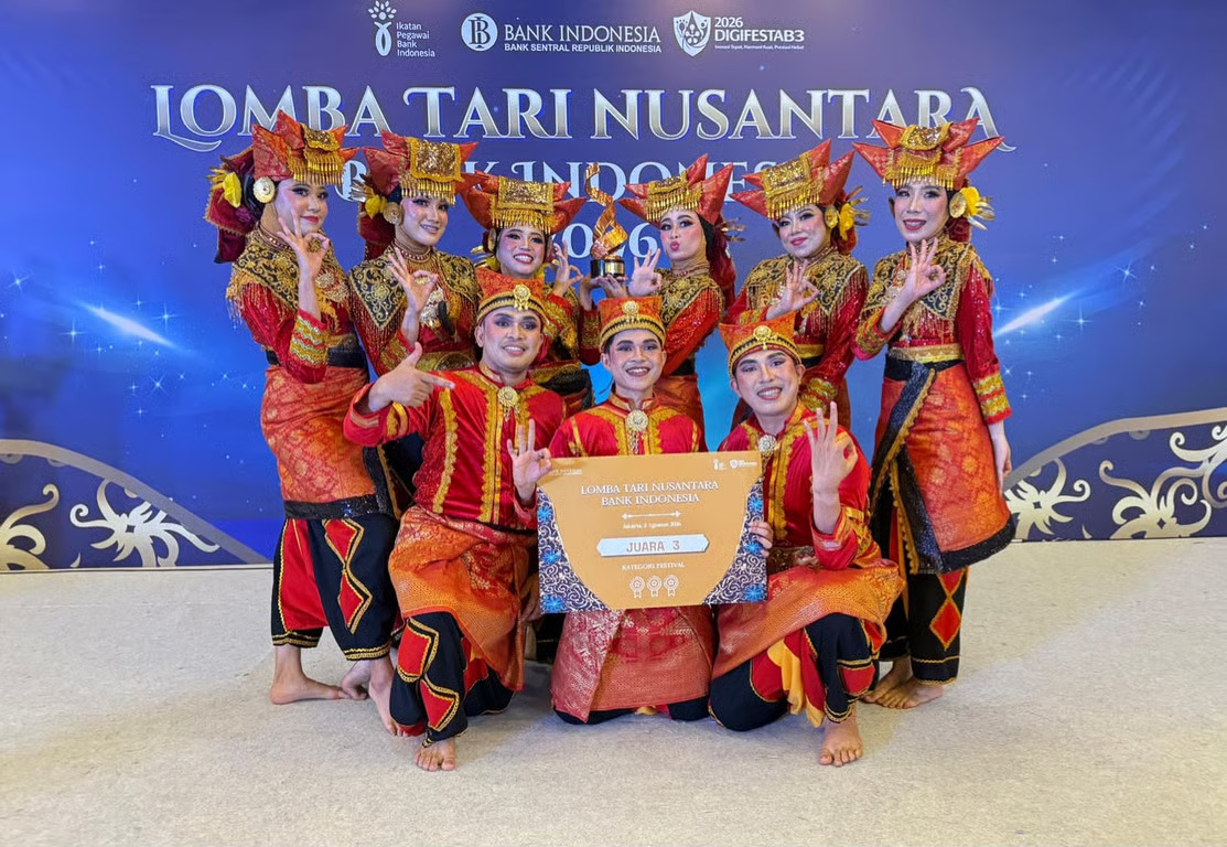 tim tari bri raih juara 3 lomba tari nusantara 2026 bank indonesia, harumkan nama perusahaan lewat pelestarian budaya