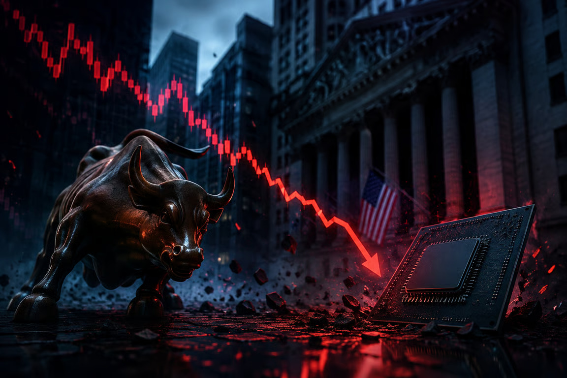 wall street melemah tajam, saham teknologi dan semikonduktor jadi penekan utama wall street melemah tajam, saham teknologi dan semikonduktor jadi penekan utama