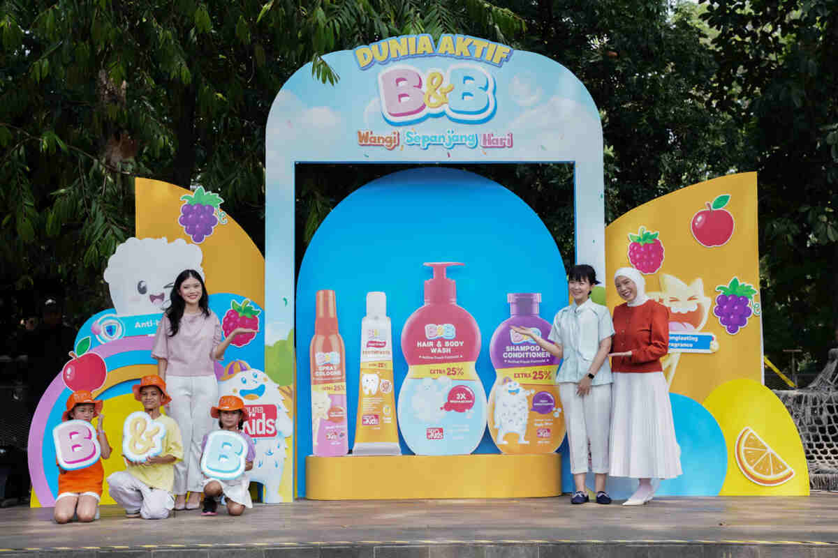 b&b menghadirkan rangkaian personal care formulated for kids untuk anak aktif dan wangi seharian.