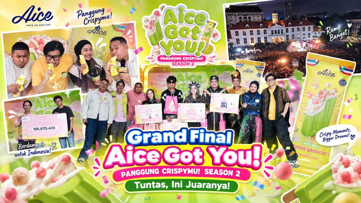 grand final aice got you! panggung crispymu! season 2 tuntas, ini juaranya