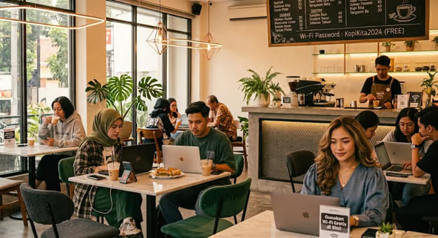 mengapa kualitas wifi untuk cafe kini menjadi kunci utama kesuksesan bisnis f&b mengapa kualitas wifi untuk cafe kini menjadi kunci utama kesuksesan bisnis f&b