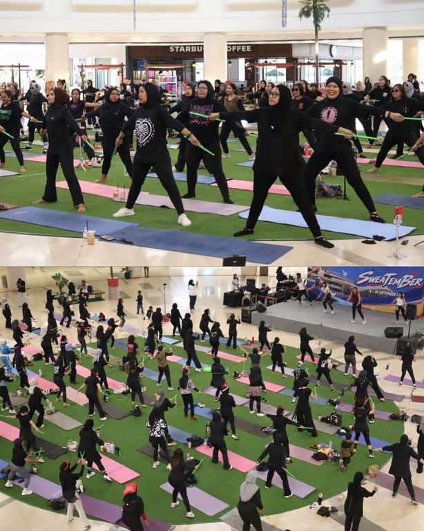 menikmati september yang lebih aktif bersama sweatember di mall @ alam sutera