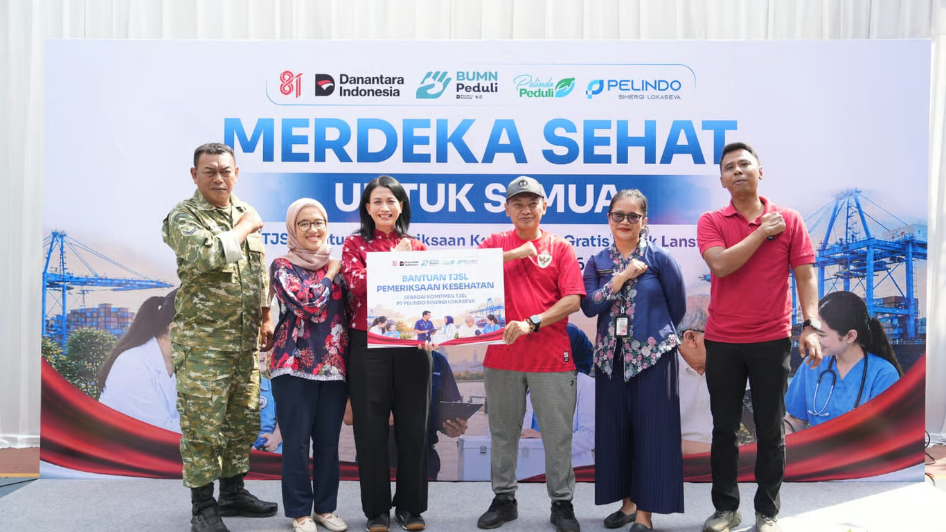 merdeka sehat untuk semua, pt psl berikan pemeriksaan kesehatan bagi 200 lansia dan anak di jakarta utara