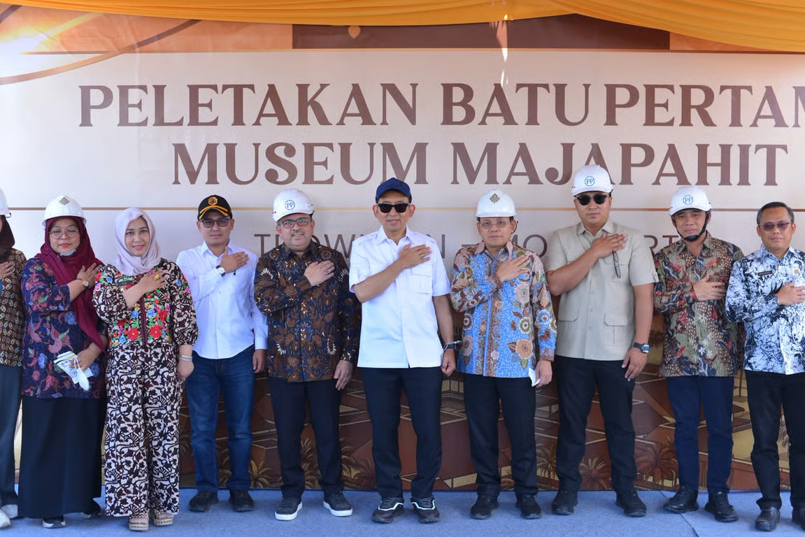 ptpp mulai pembangunan museum majapahit, usung konsep ramah lingkungan dan berkelanjutan