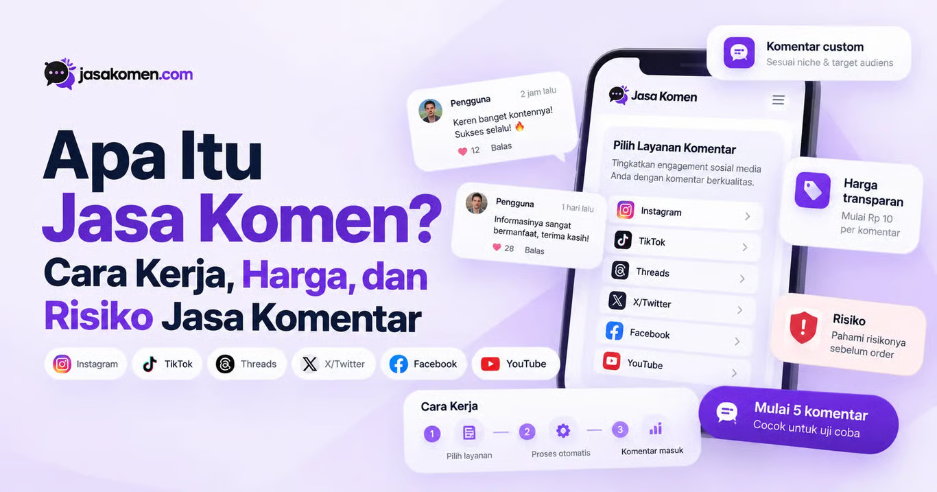 apa itu jasa komen cara kerja, harga, dan risiko jasa komentar