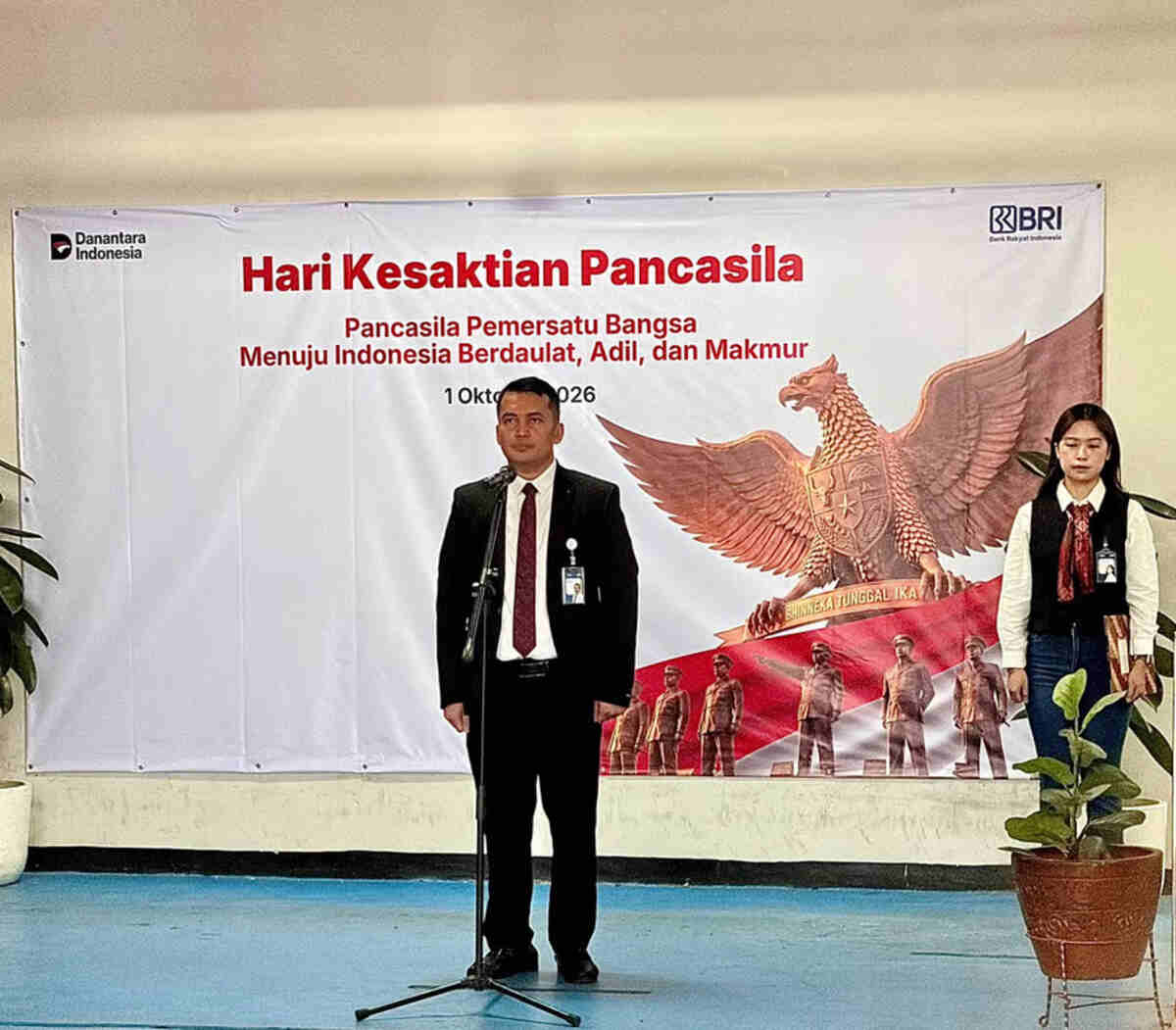 bri bo pluit peringati hari kesaktian pancasila dengan khidmat dan penuh semangat kebangsaan