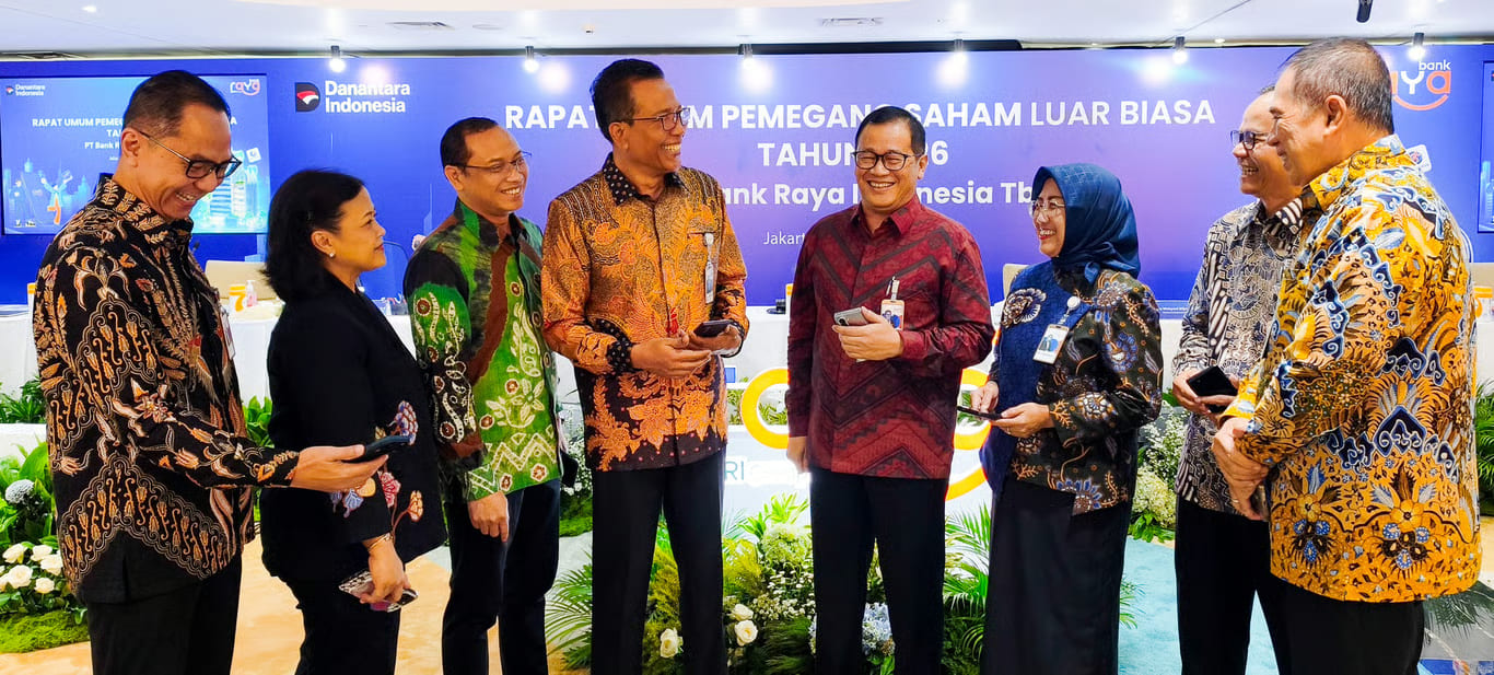 bank raya gelar rupslb 2026, menuju bank digital yang tumbuh tangguh berkelanjutan