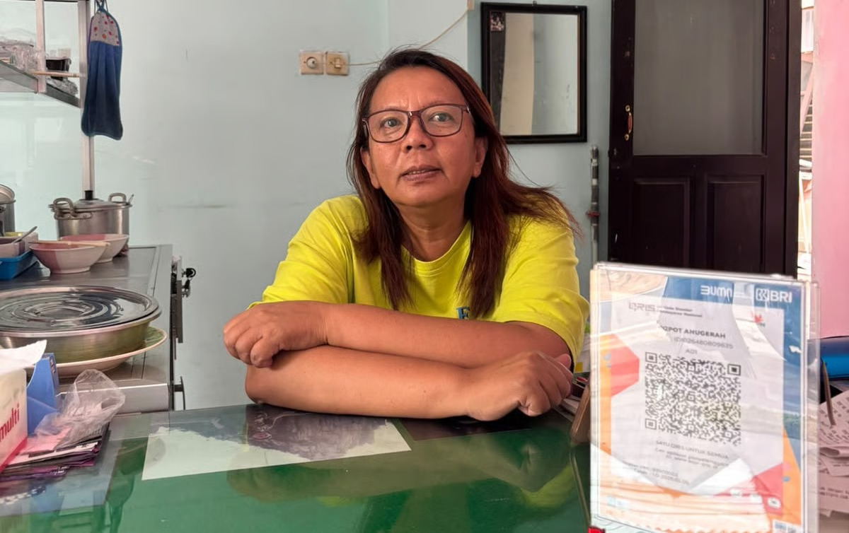 dari depot yamie ayam anugerah, ibu lili rasakan kemudahan qris bri dari depot yamie ayam anugerah, ibu lili rasakan kemudahan qris bri