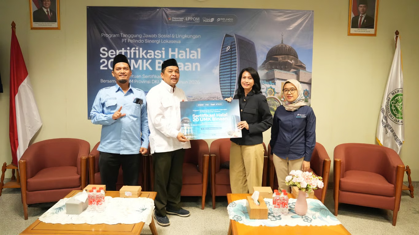 dorong umk naik kelas, pt pelindo sinergi lokaseva fasilitasi sertifikasi halal umk jakarta utara