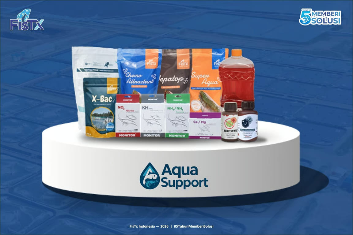 fistx hadirkan aqua support, solusi saat siklus budidaya udang sedang berjalan fistx hadirkan aqua support, solusi saat siklus budidaya udang sedang berjalan