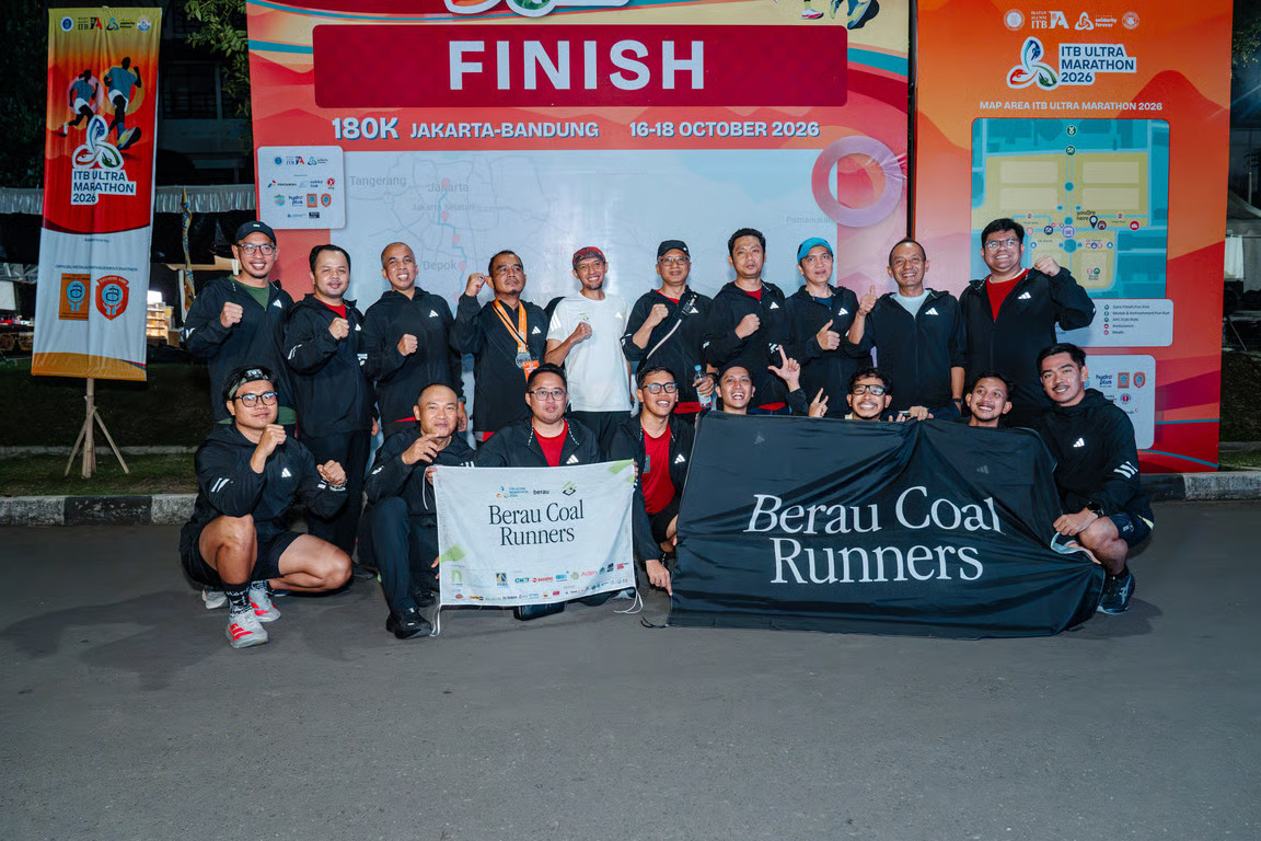 karyawan berau coal ikuti itb ultra marathon, dorong gaya hidup sehat