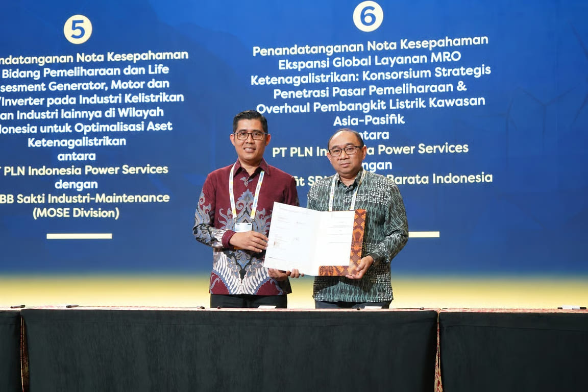 pln npc dan tsg teken kontrak kolaborasi proyek gas insulated switchgear