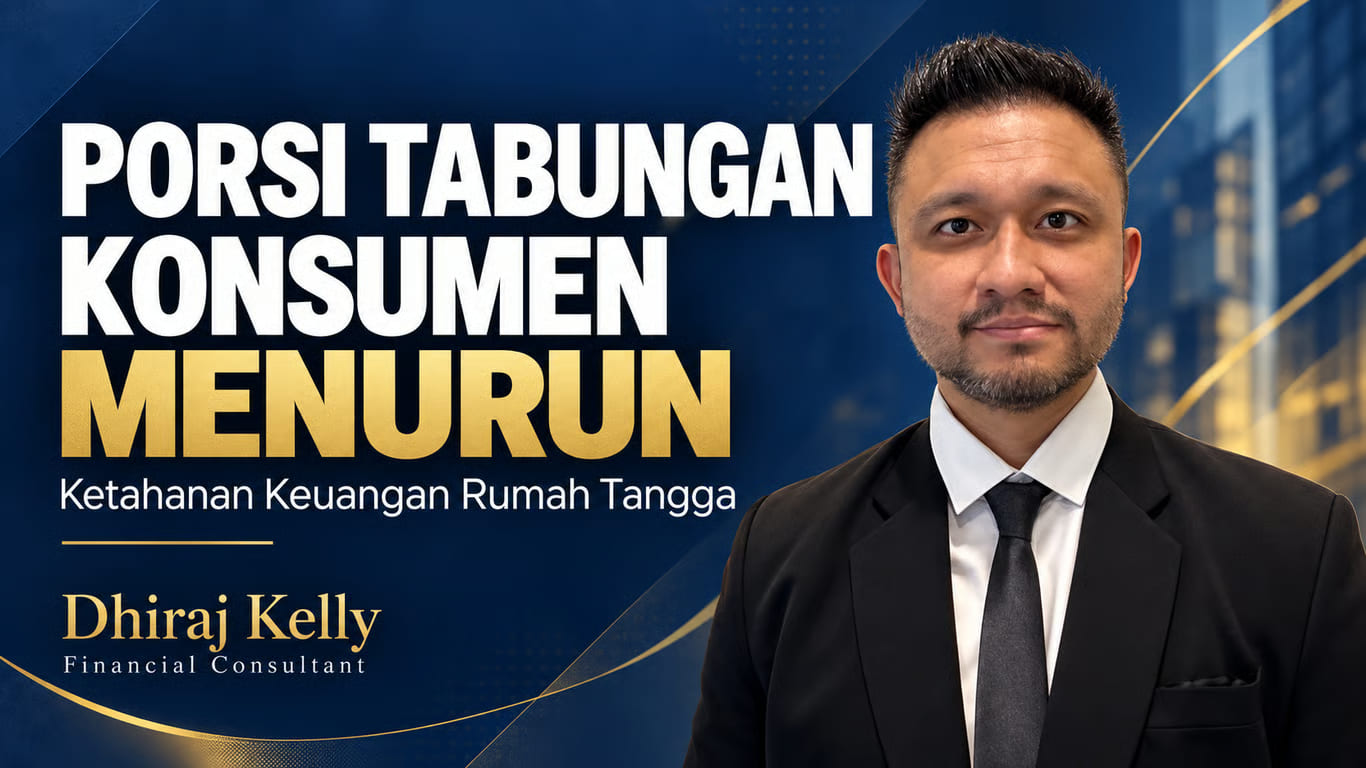 porsi tabungan konsumen menurun, financial consultant dhiraj kelly soroti pentingnya evaluasi ketahanan keuangan rumah tangga